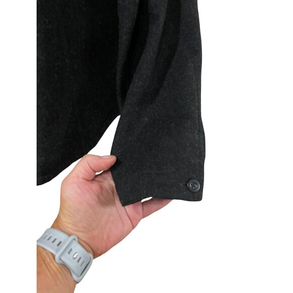 Ibex Womens Black Wool Zip-Up Jacket M - Picture 7 of 8